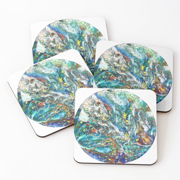 Item preview, Smoke Fire Dust Water Circle Abstract Acrylic designed and sold by lateralcanvas.