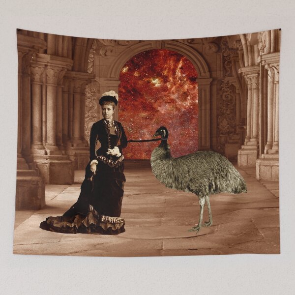 Item preview, The Lady and the Emu designed and sold by Loveday Funck.