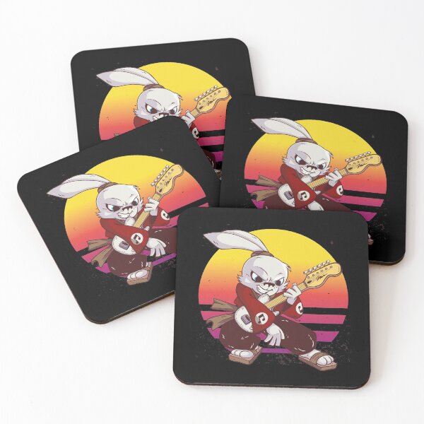 Artikelvorschau, Samurai Hase mit E-Gitarre. entworfen und verkauft von emphatic.