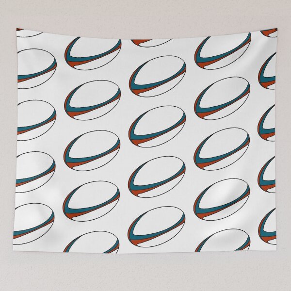 Item preview, Rugby Ball designed and sold by ruggedrainbow.