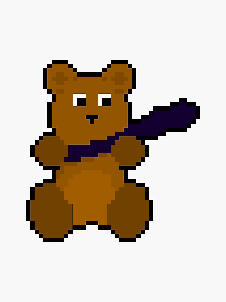 Cute Cuddly Pixel Art Teddy Bear Sprite by Pixel-Creations.