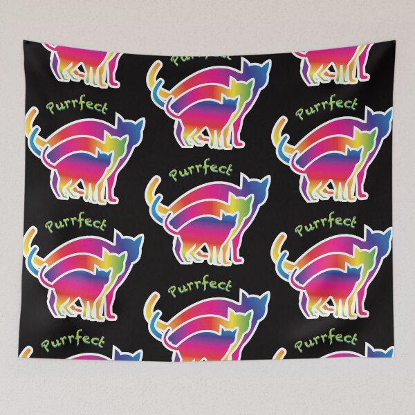 Item preview, Purrfect Black designed and sold by lateralcanvas.