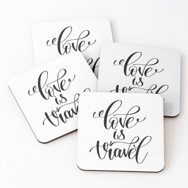 Item preview, Love Is Travel Inspirational and Motivational Quotes designed and sold by ProjectX23.