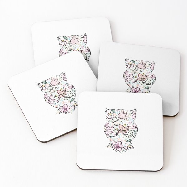 Item preview, Spring fever Owl floral flower pattern for spring and summer designed and sold by Kate Hyunsu Cho.