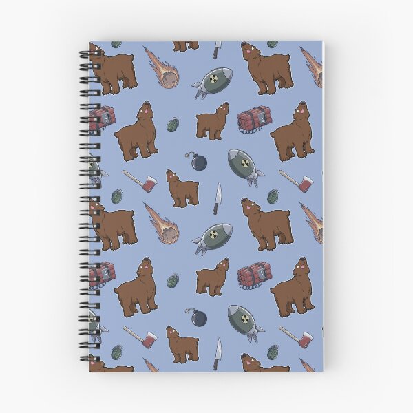 Item preview, Dumb Bear Danger Pattern (blue) designed and sold by JadedSketch.