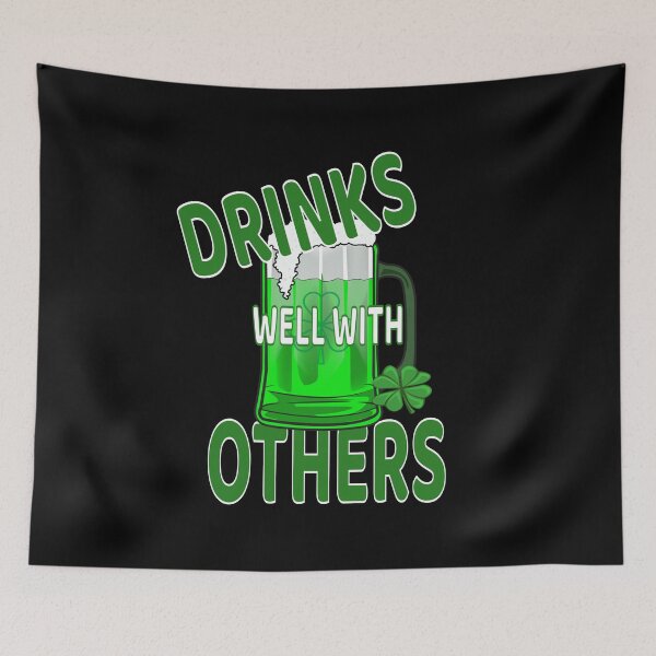 Item preview, Drinks Well With Others print designed and sold by RedmonsDesigns.
