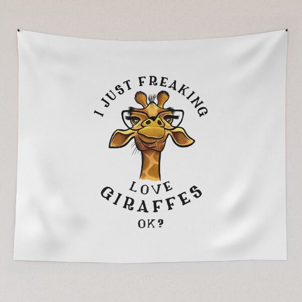Item preview, I just freaking love Giraffes Giraffe Lovers Gift  designed and sold by basselelkadi.