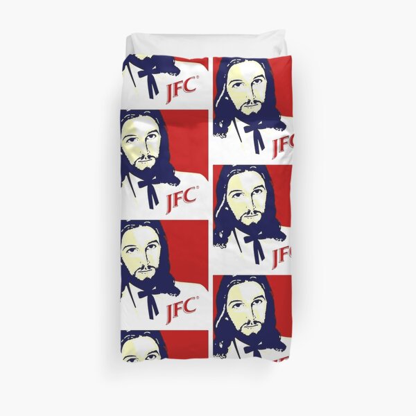 Funny Kfc Duvet Covers Redbubble - kfc jesus roblox