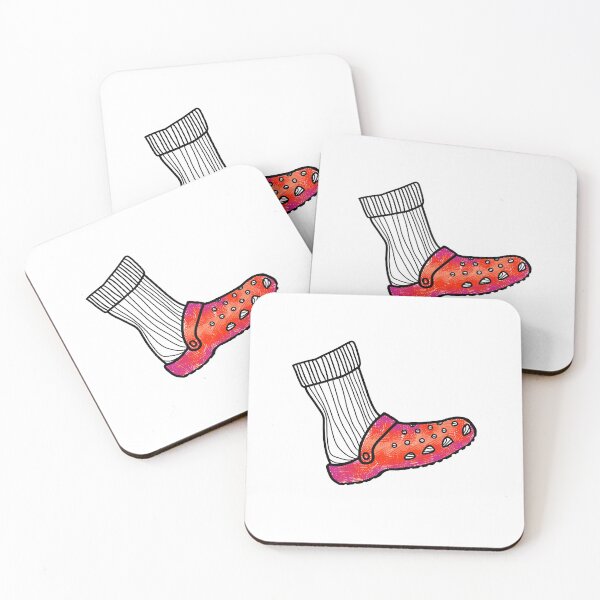 Item preview, crocs'n socks (red) designed and sold by Link Aino.