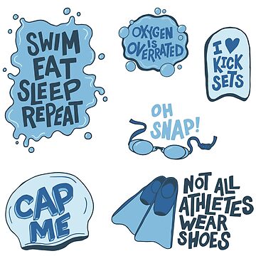 Artwork thumbnail, Swimmer Sticker Pack by DavidAlan