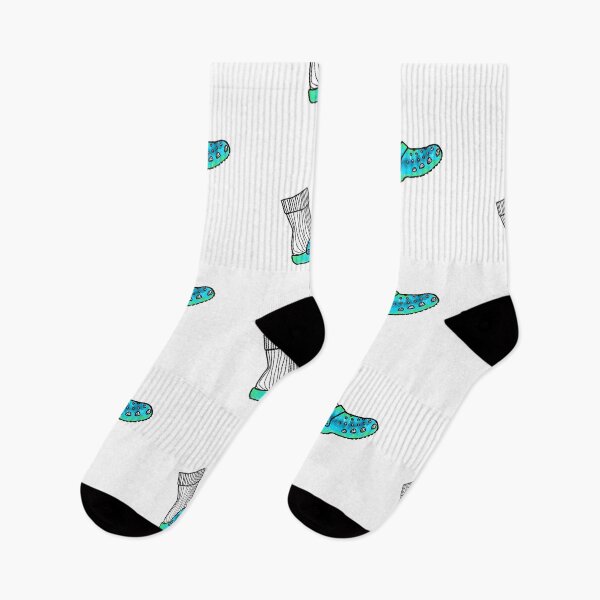 Item preview, crocs'n socks (teal) designed and sold by Link Aino.