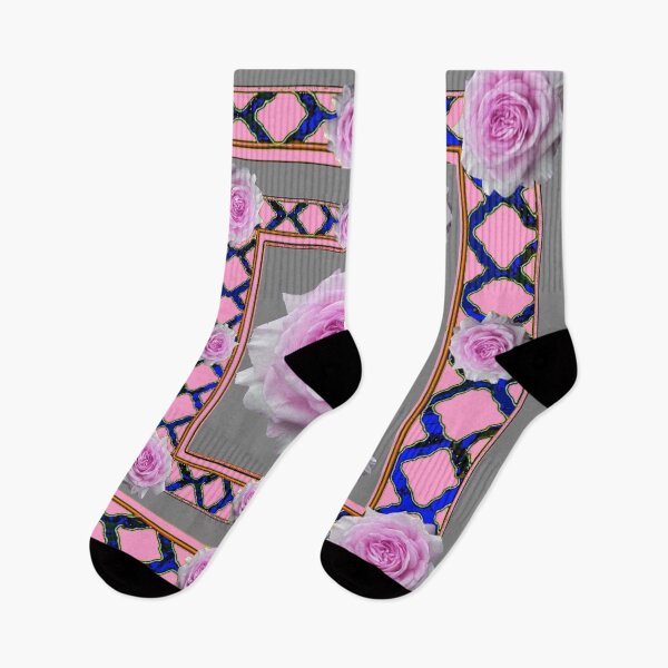 Item preview, GREY ART & PINK ROSES ABSTRACT PATTERN designed and sold by sharlesart.