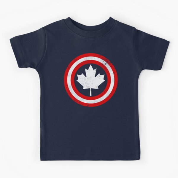 Captain Canada (White Leaf) Kids T-Shirt