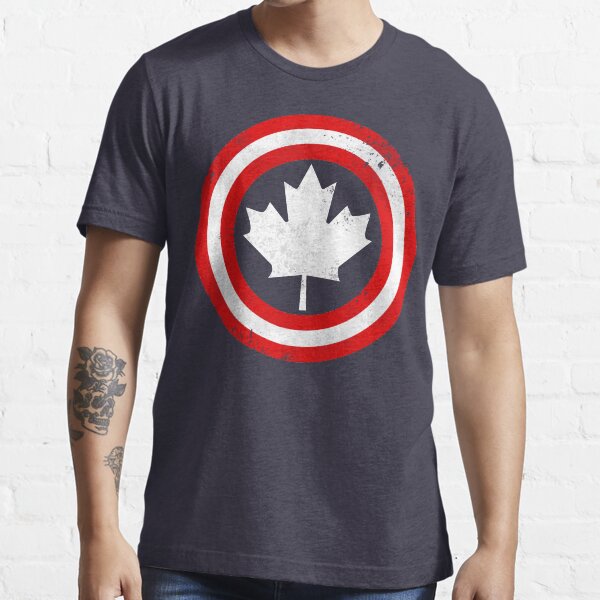 Capitán Canadá (hoja blanca) Camiseta esencial