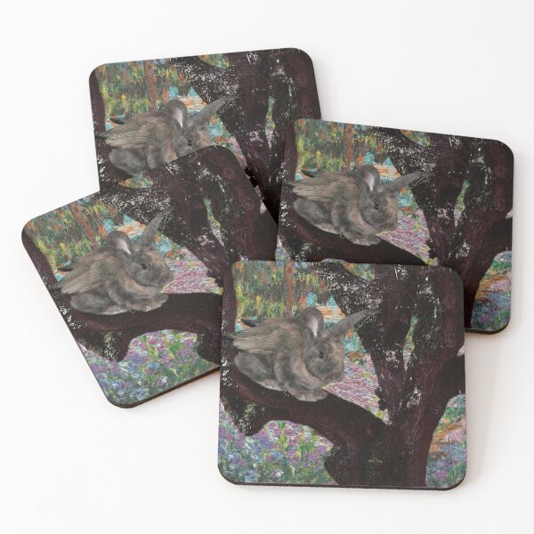 Item preview, Winged Rabbit in Monet's Garden designed and sold by Loveday Funck.