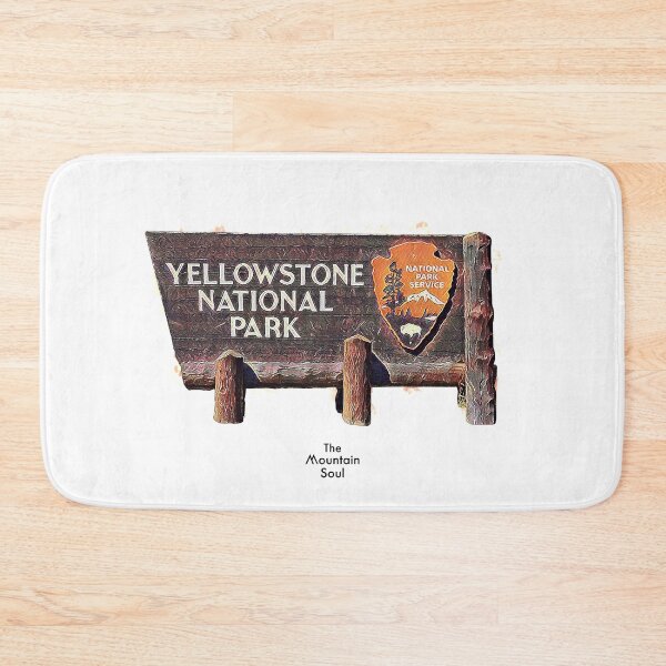 Artikelvorschau, Yellowstone National Park - Eingangsschild entworfen und verkauft von TheMountainSoul.