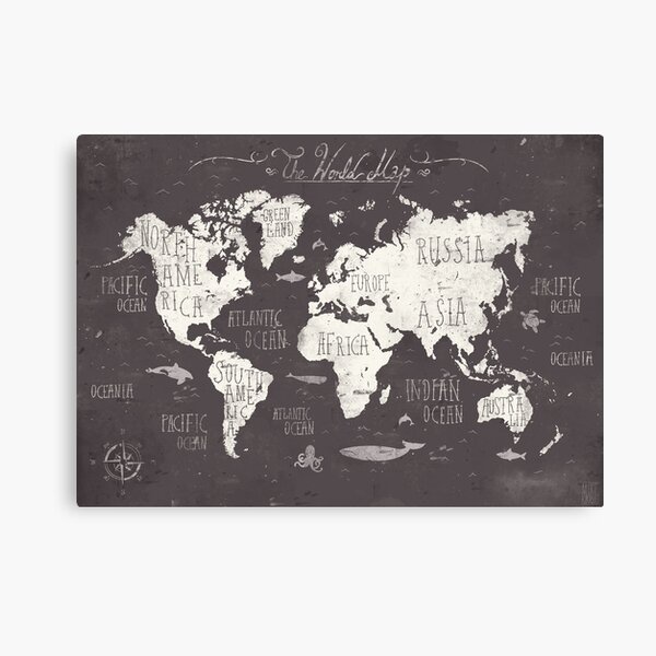 The World Map Canvas Print