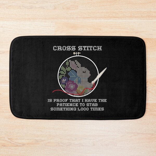 Item preview, Snarky Cross Stitch Bunny in A Hoop is Stabby designed and sold by Good-Find.
