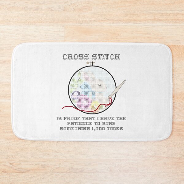 Item preview, Snarky Cross Stitch Bunny in A Hoop is Stabby designed and sold by Good-Find.