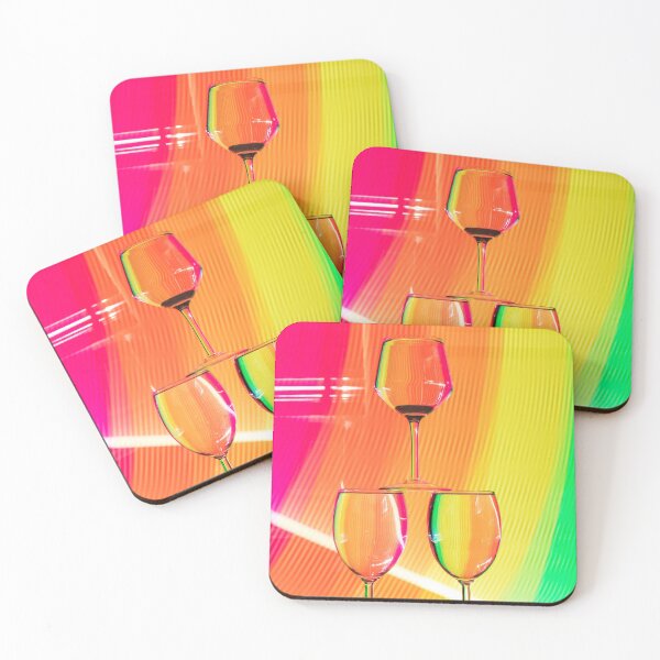 Item preview, Rainbow Wine Glasses  designed and sold by JMoraDesigns.