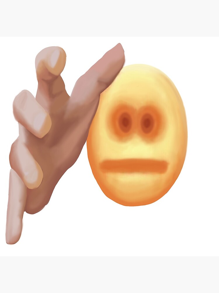 cursed emoji, hand emoticon meme drawing.