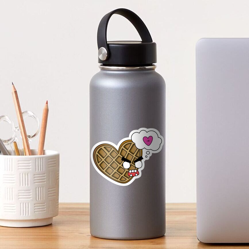 waffle hearts Sticker
