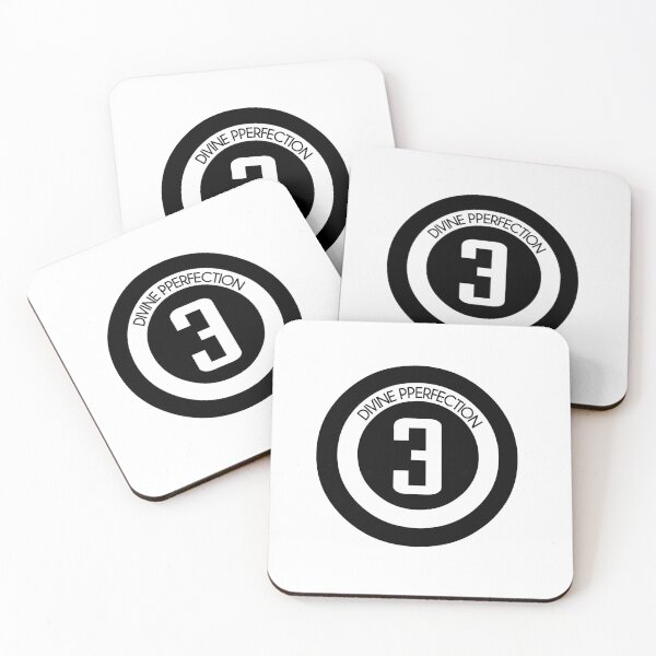Item preview, Three, number, three, perfection, black bulls eye. sticker designed and sold by Pascally.