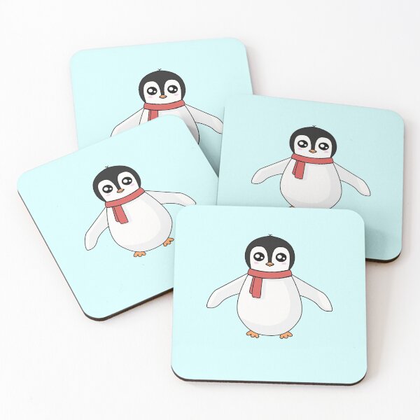 Item preview, Cute Penguin With Ice Blue Background designed and sold by --Iris--.