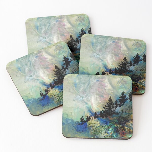 Item preview, Abstract with Evergreens designed and sold by John Fish.