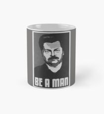 Be A Man- Black/White Mug