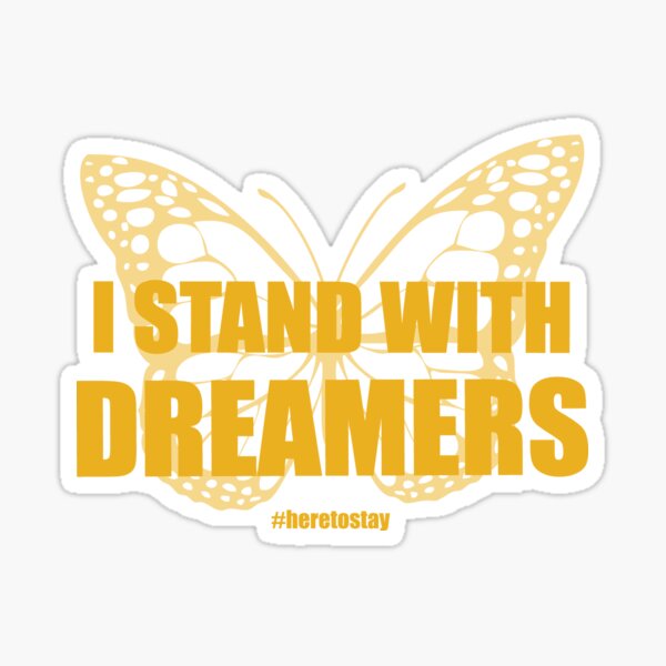 UndocuPride Wear. Clothing to show your support of undocumented persons and DREAMERS Sticker