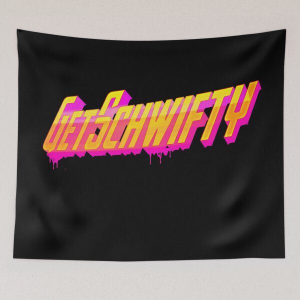 Item preview, Get Schwifty 80s Streak Fast Block Text designed and sold by whatyoulove.