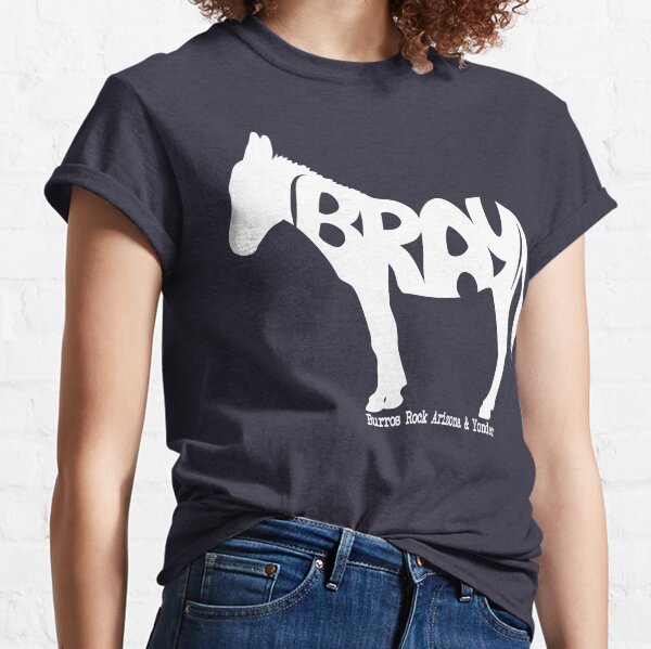 White BRAY Burro Classic T-Shirt