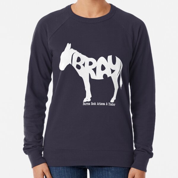 White BRAY Burro Lightweight Sweatshirt