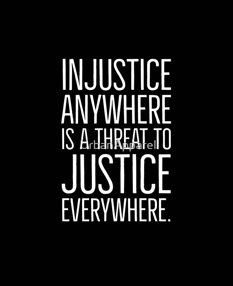 Mlk Quote About Injustice Martin Luther King Jr Quote, Injustice Anywhere Is A Threat To Justice  Everywhere, Black History, Civil Rights, Mlk" Ipad Case & Skin By  Urbanapparel | Redbubble