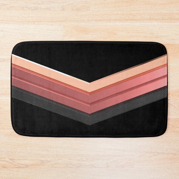Item preview, Diseño de decoración para el hogar de chevrones de cuero negro y oro rosa brillante designed and sold by smARTwork.