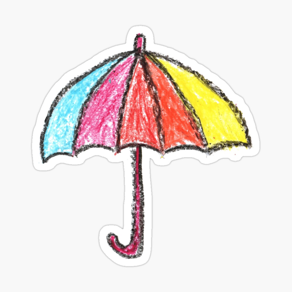 Drawing Colorful Umbrella Step by Step l Easy Umbrella Drawing - YouTube