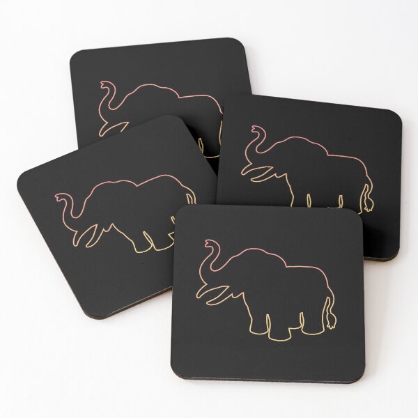 Item preview, Elephant silhouette elephant wildlife gift designed and sold by redshirtz.