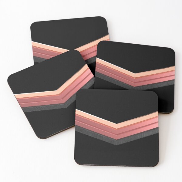 Item preview, Diseño de decoración para el hogar de chevrones de cuero negro y oro rosa brillante designed and sold by smARTwork.