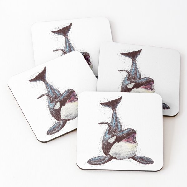 Item preview, Inouk the Killer Whale Scribble Drawing designed and sold by ArtyOrca.