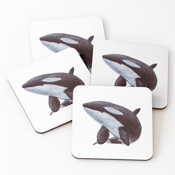 Item preview, Nalani the Killer Whale Scribble Drawing designed and sold by ArtyOrca.