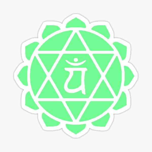 Anahata Symbol Stickers for Sale