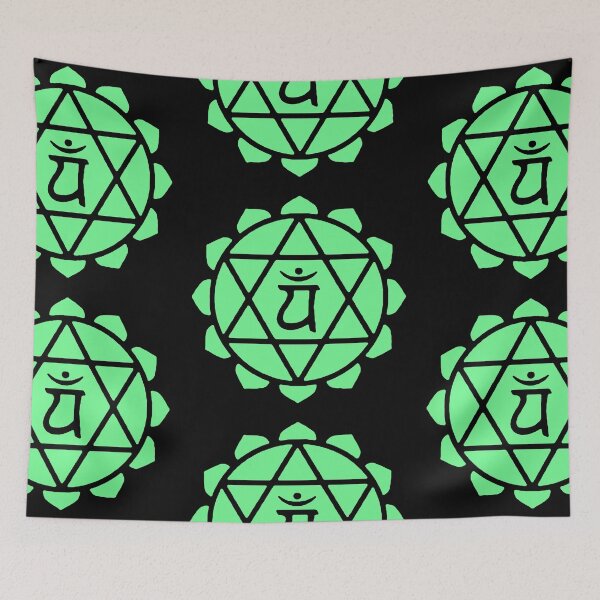 Item preview, The Heart Chakra Anahata Green Yoga Reiki Meditation Symbols designed and sold by Michallandsberg.