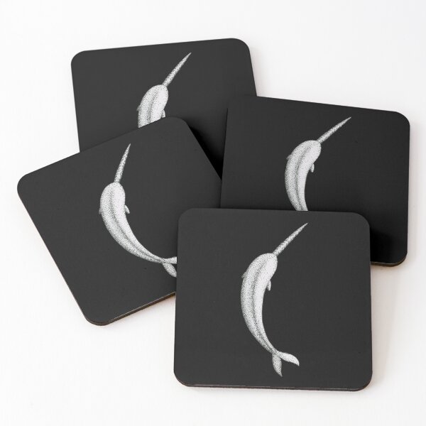 Item preview, Narwhal Scribble Black Version designed and sold by ArtyOrca.