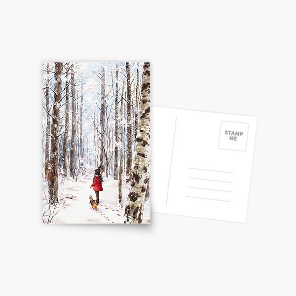 Into the winter forest Postcard