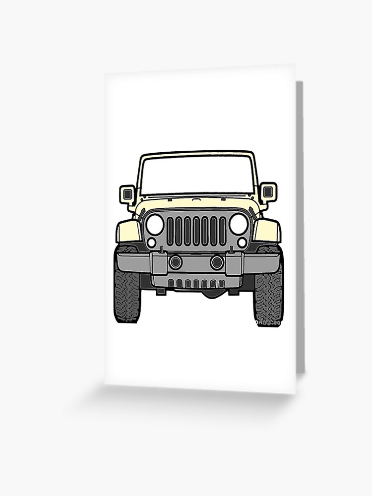 Tarjetas de felicitación «jeep amarillo pastel» de ashlynn-paige | Redbubble