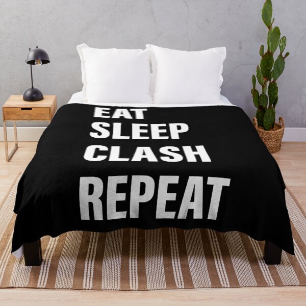 Item preview, Eat Sleep Clash Repeat Funny Gift designed and sold by derradji.