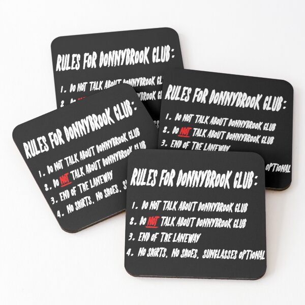 Item preview, Rules for Donnybrook Club (White) designed and sold by SFXmedia.