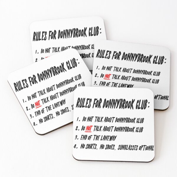 Item preview, Rules for Donnybrook Club (Black) designed and sold by SFXmedia.