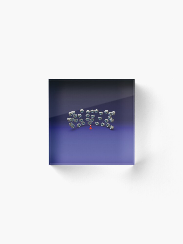 Alternate view of all eyes on me Acrylic Block